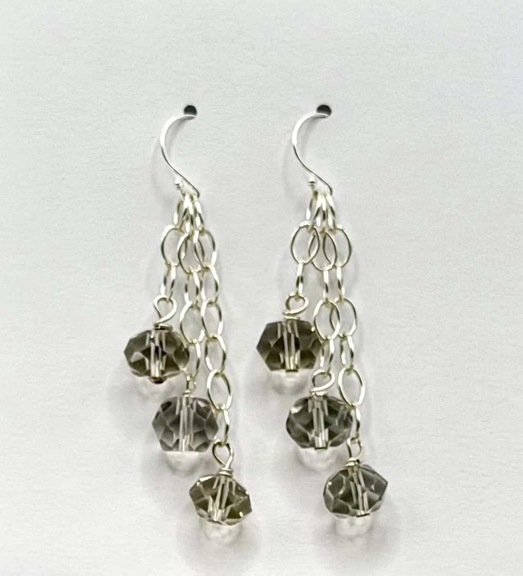 Light Smokey Topaz Earrings