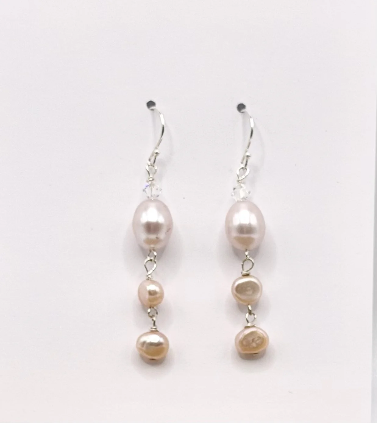 Light Pink Freshwater Pearl Earrings