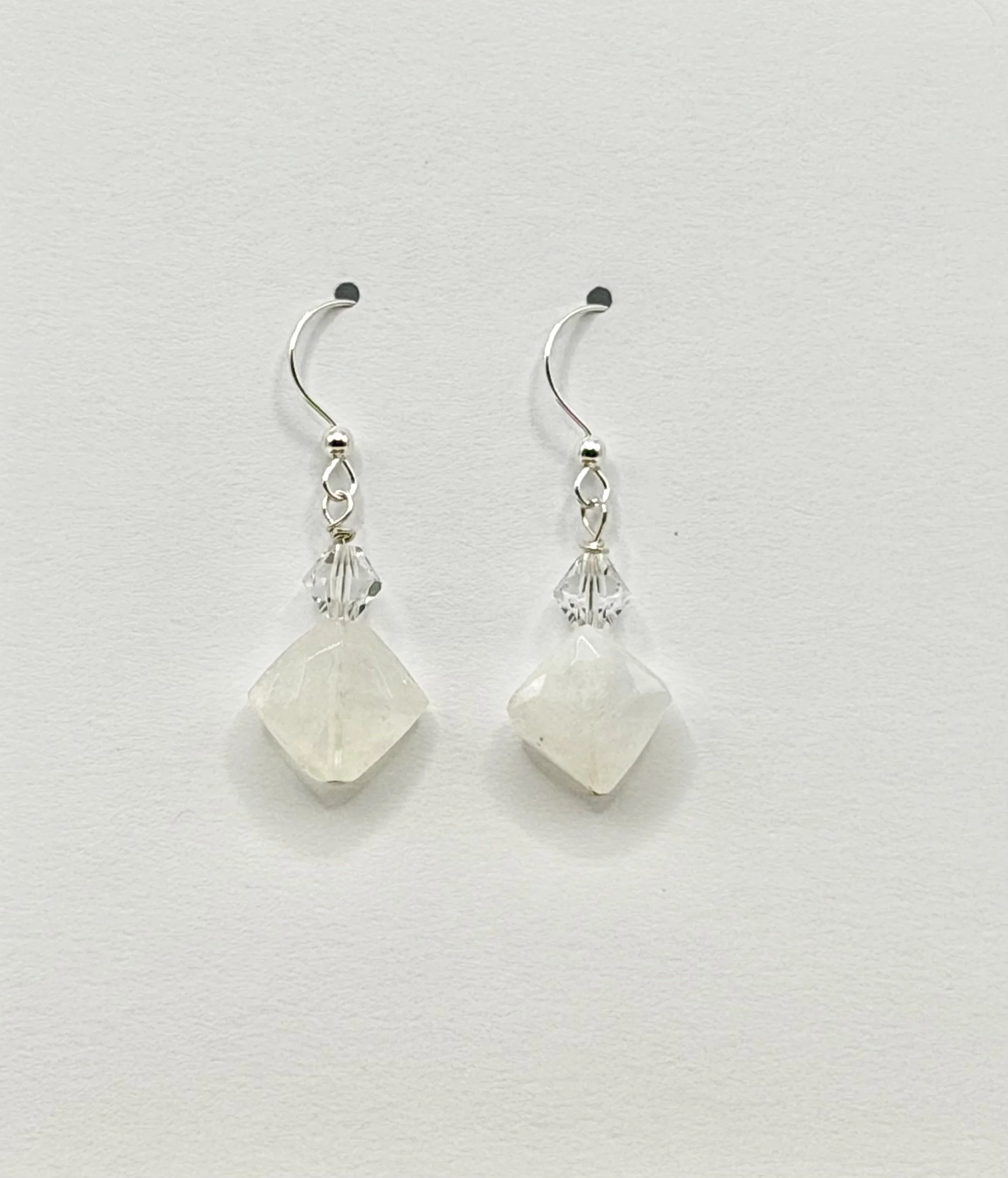 Moonstone & Crystal Earrings