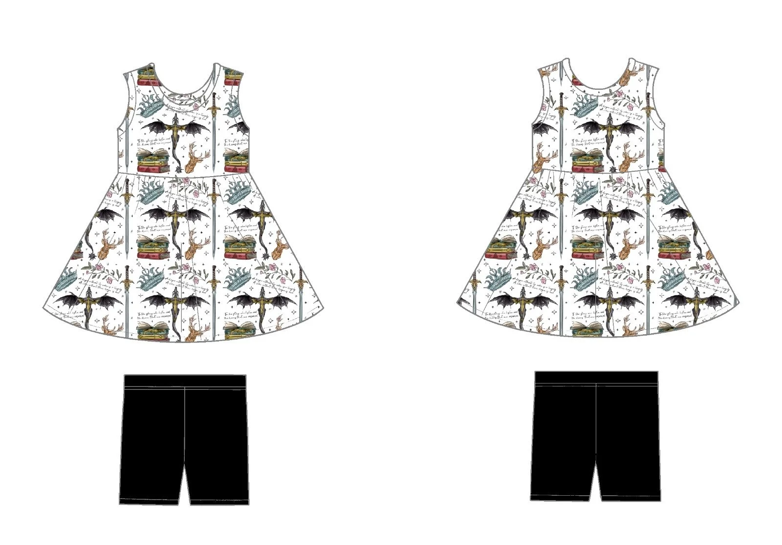 Peplum Tank Set
