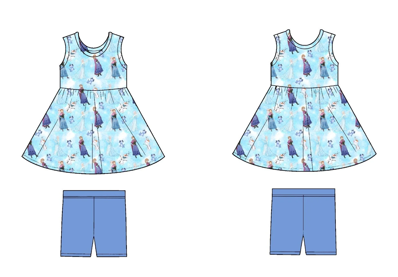 Peplum Tank Set