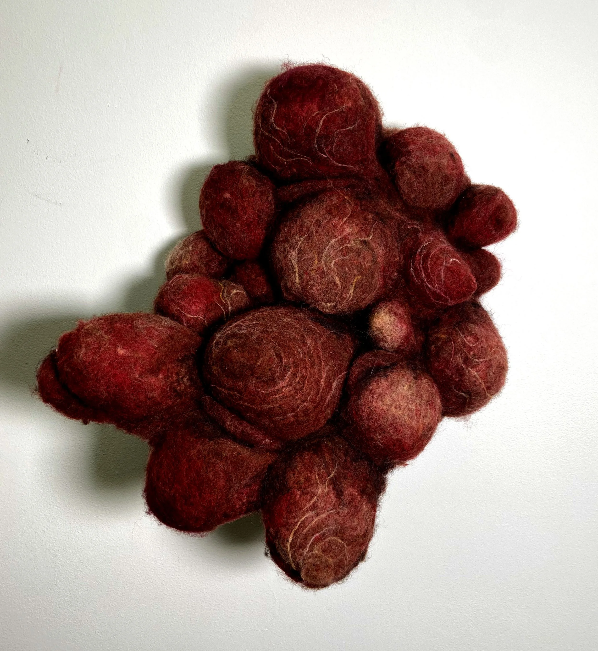 Needle felted art piece