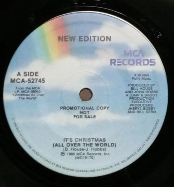 New Edition | It's Christmas (All Over The World) | 7-inch Vinyl Record (USED)