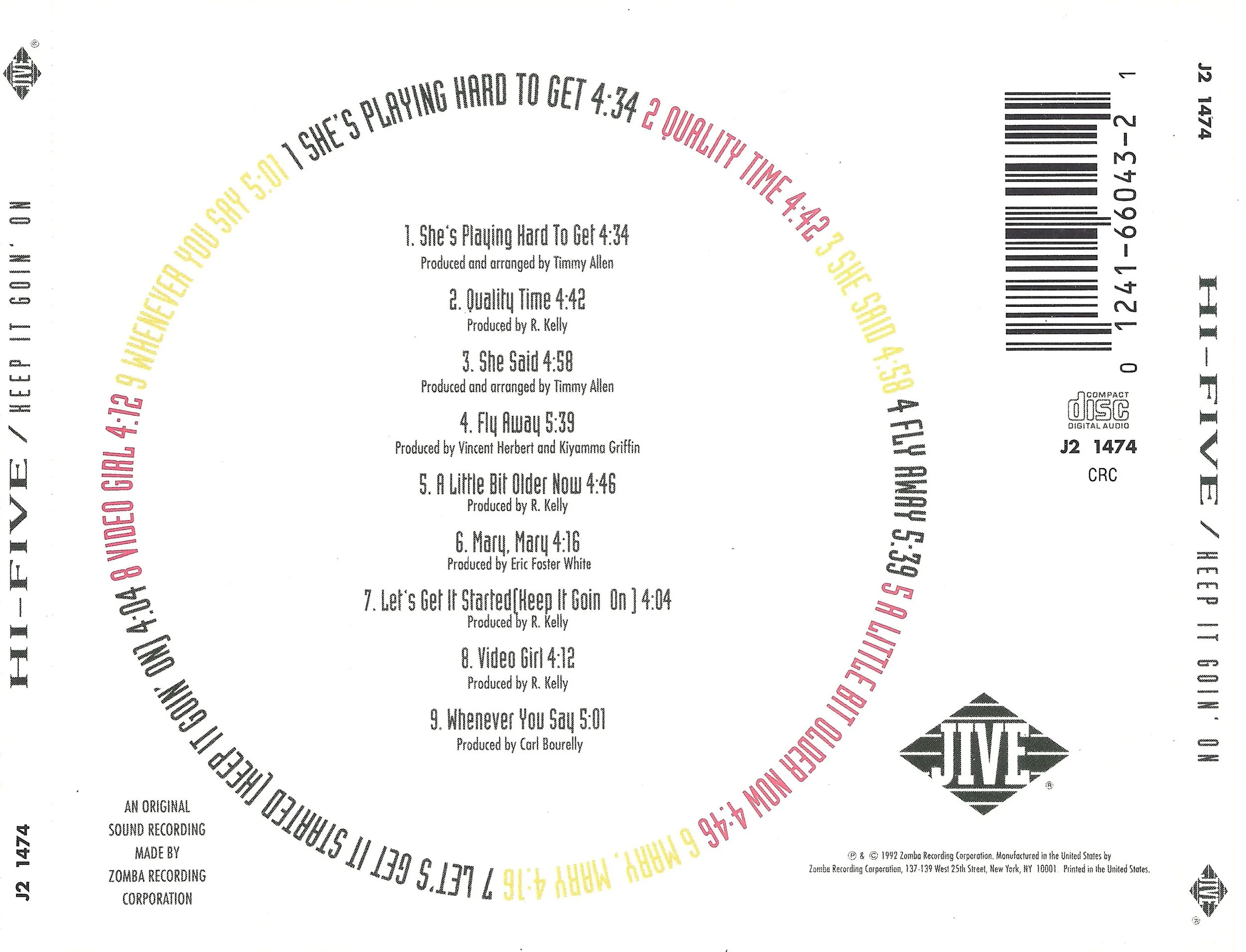 Hi Five Keep It Goin CD Back.jpg