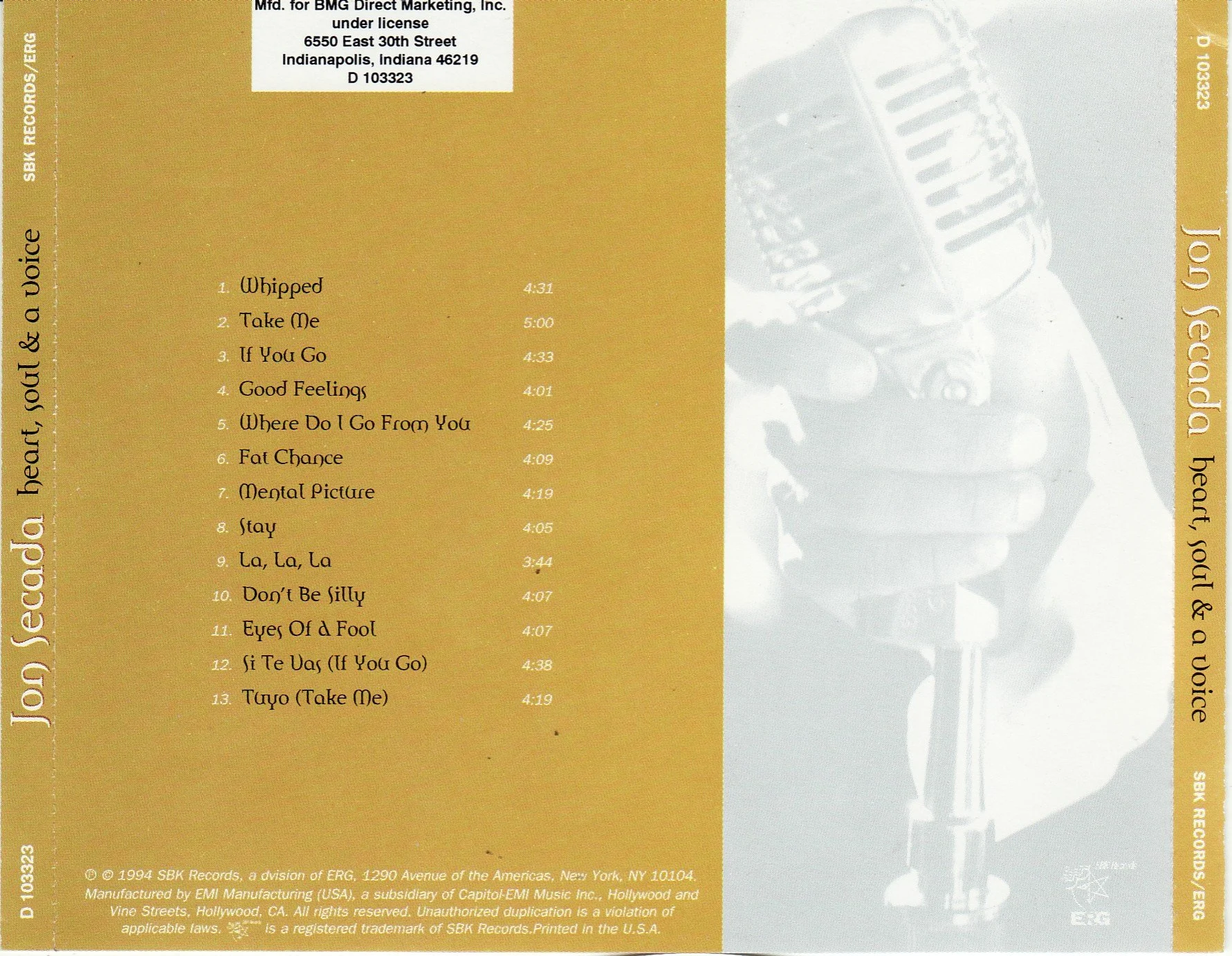 Jon Secada Heart Soul And A Voice CD Back.jpg