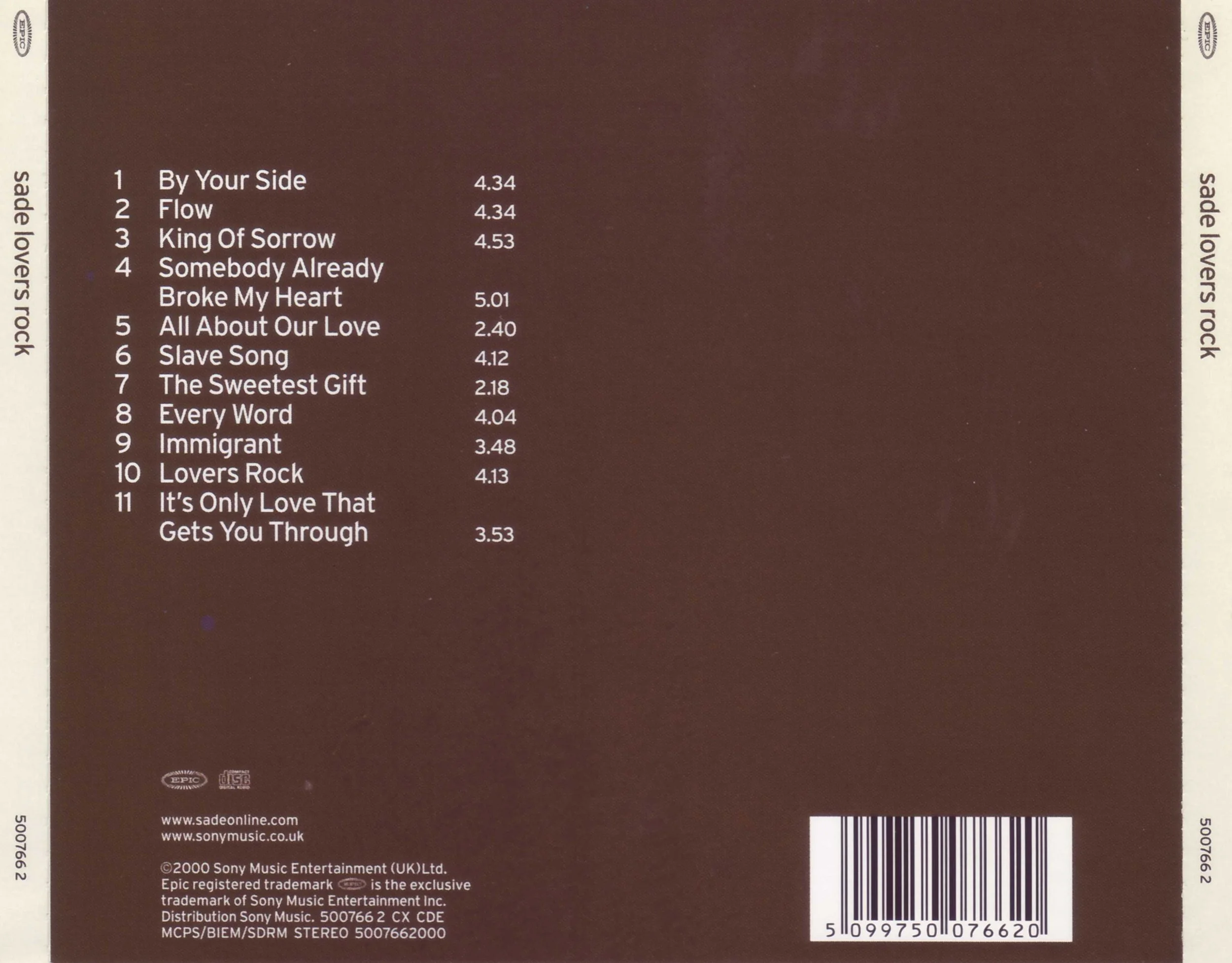 Sade Lovers Rock CD Back.jpg