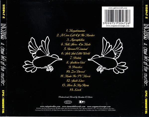 Incubus A Crow Left Of The Murder CD Back.jpg