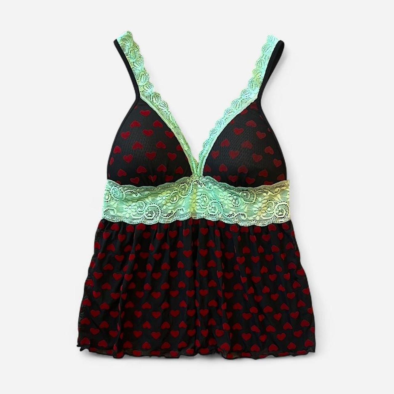 Mesh + Velvet Hearts Top