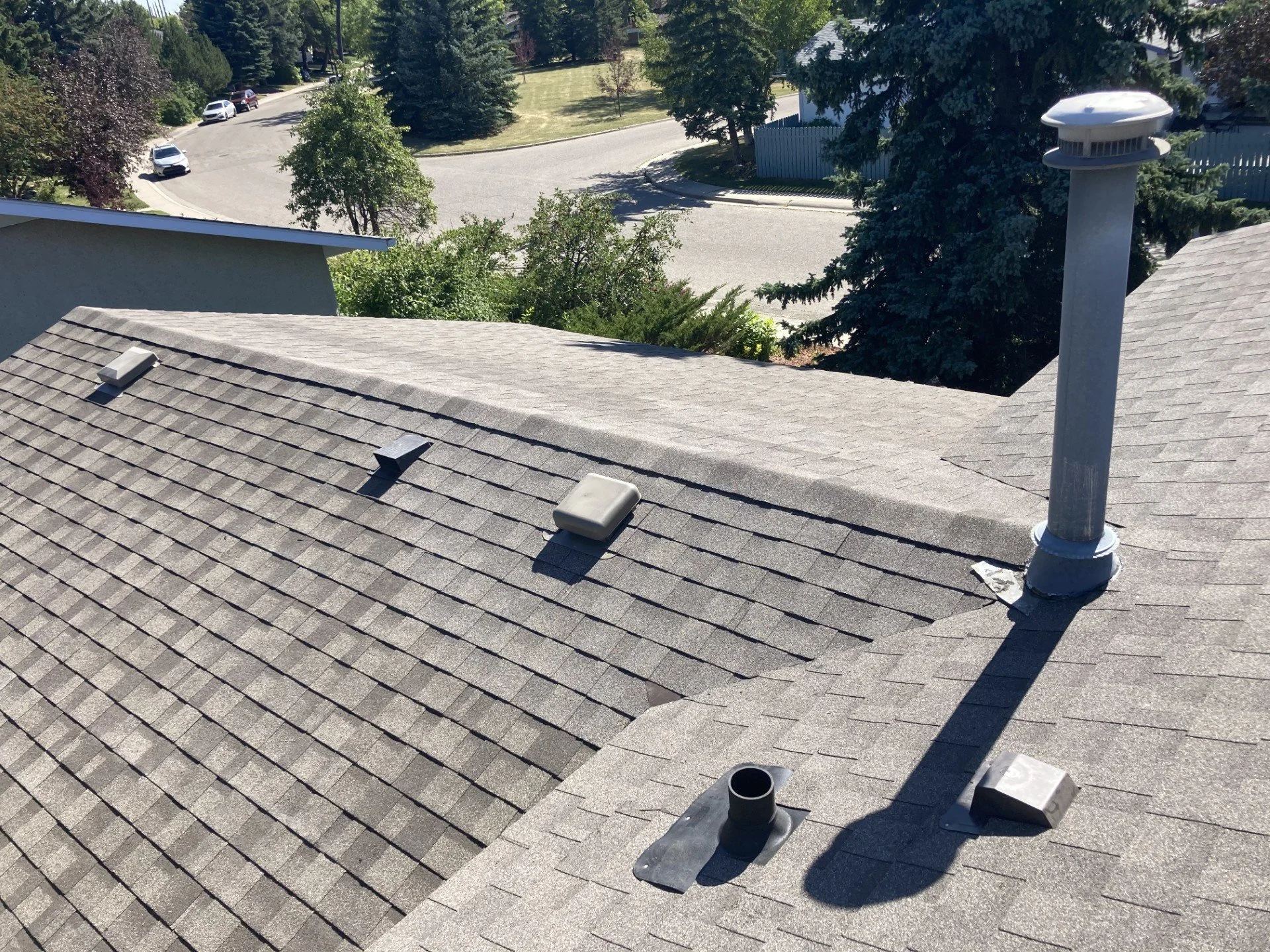 Replaced shingles on home