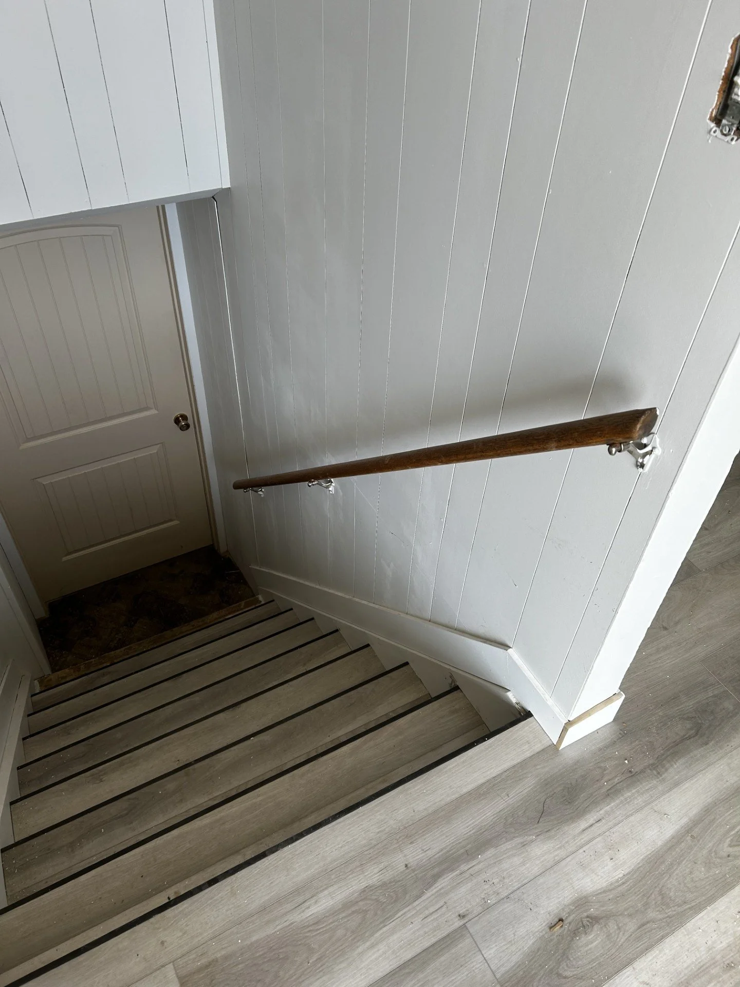 New flooring on stairs