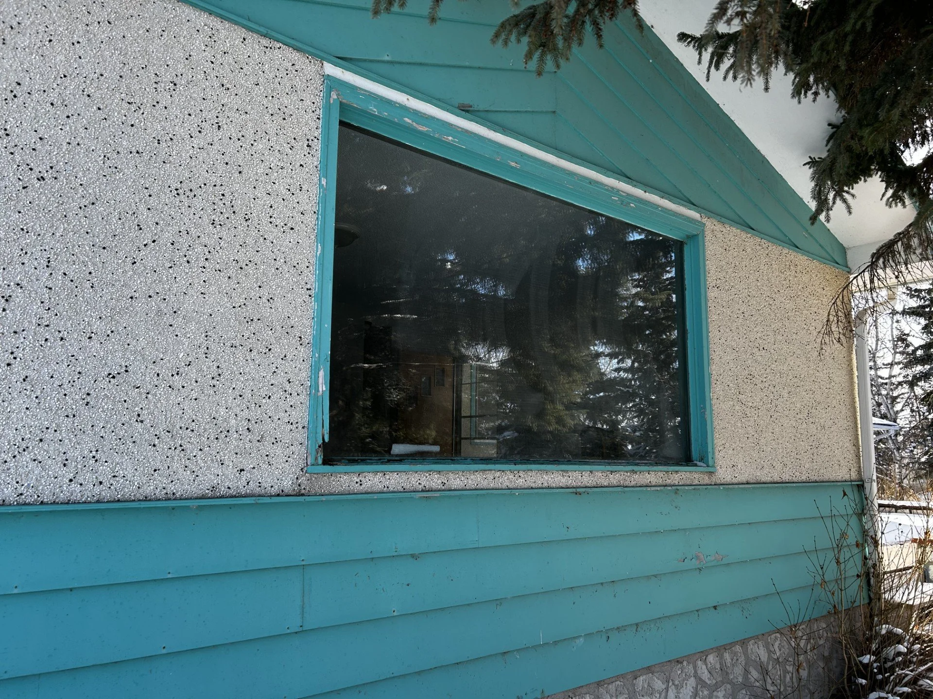 Living room window before