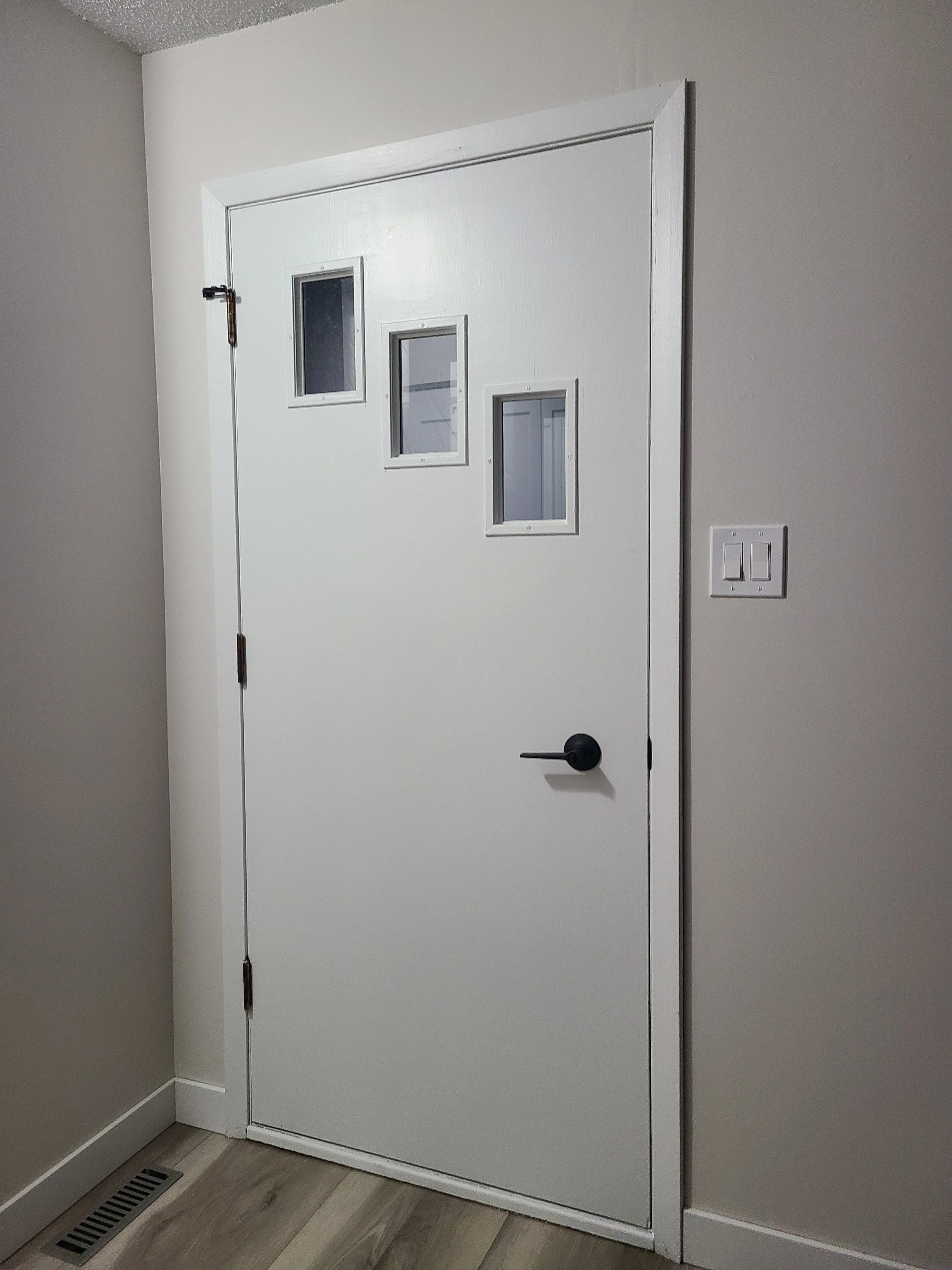 Door to patio after