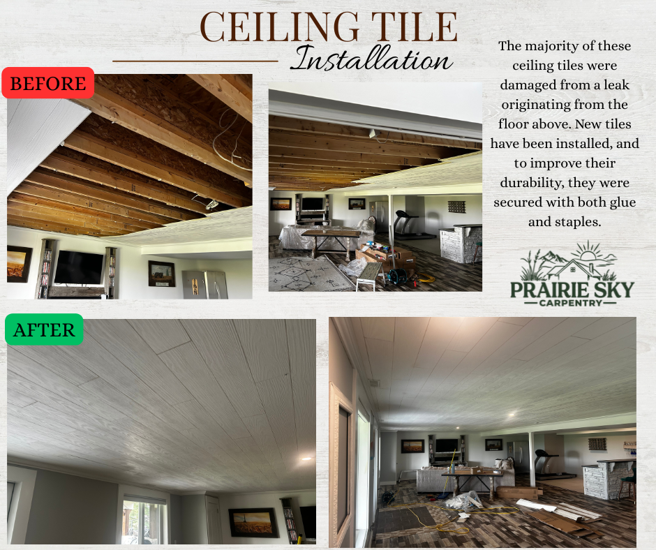 Ceiling Tile Installation