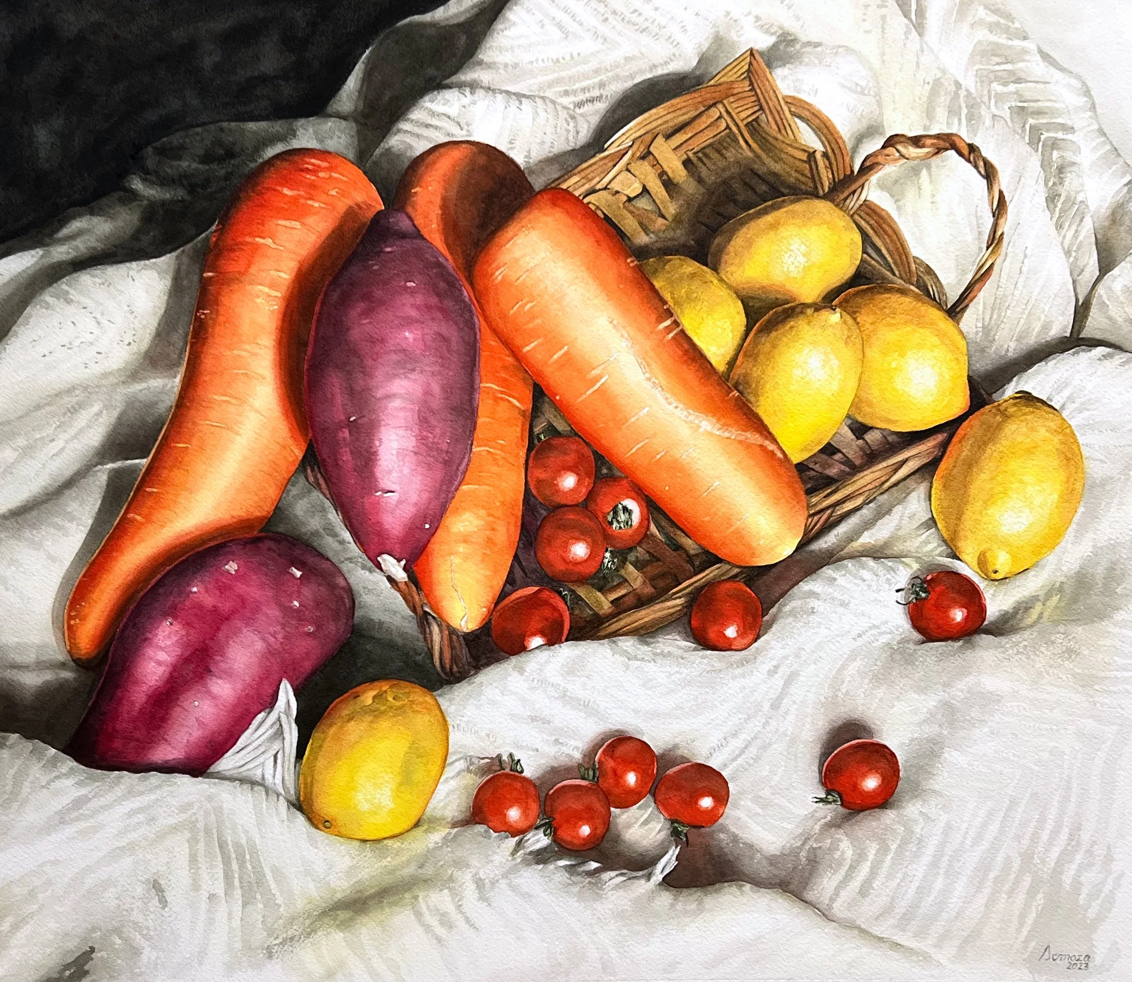 静物 (Still life) | Watercolor on paper | 53 x 45.5 cm | 2023