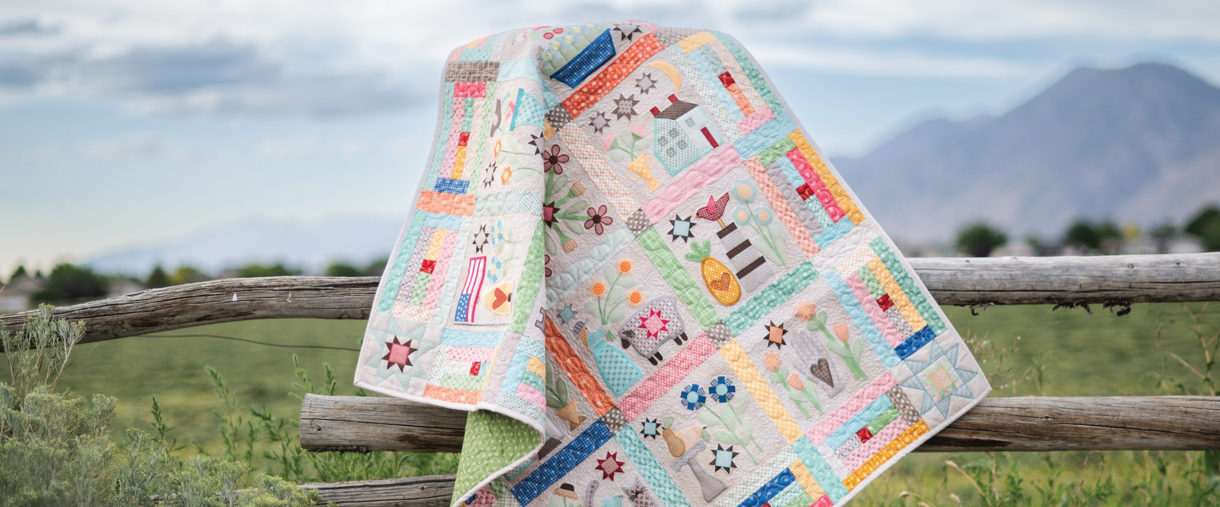 Prim Quilt | Riley Blake Designs Machine Embroidery USB