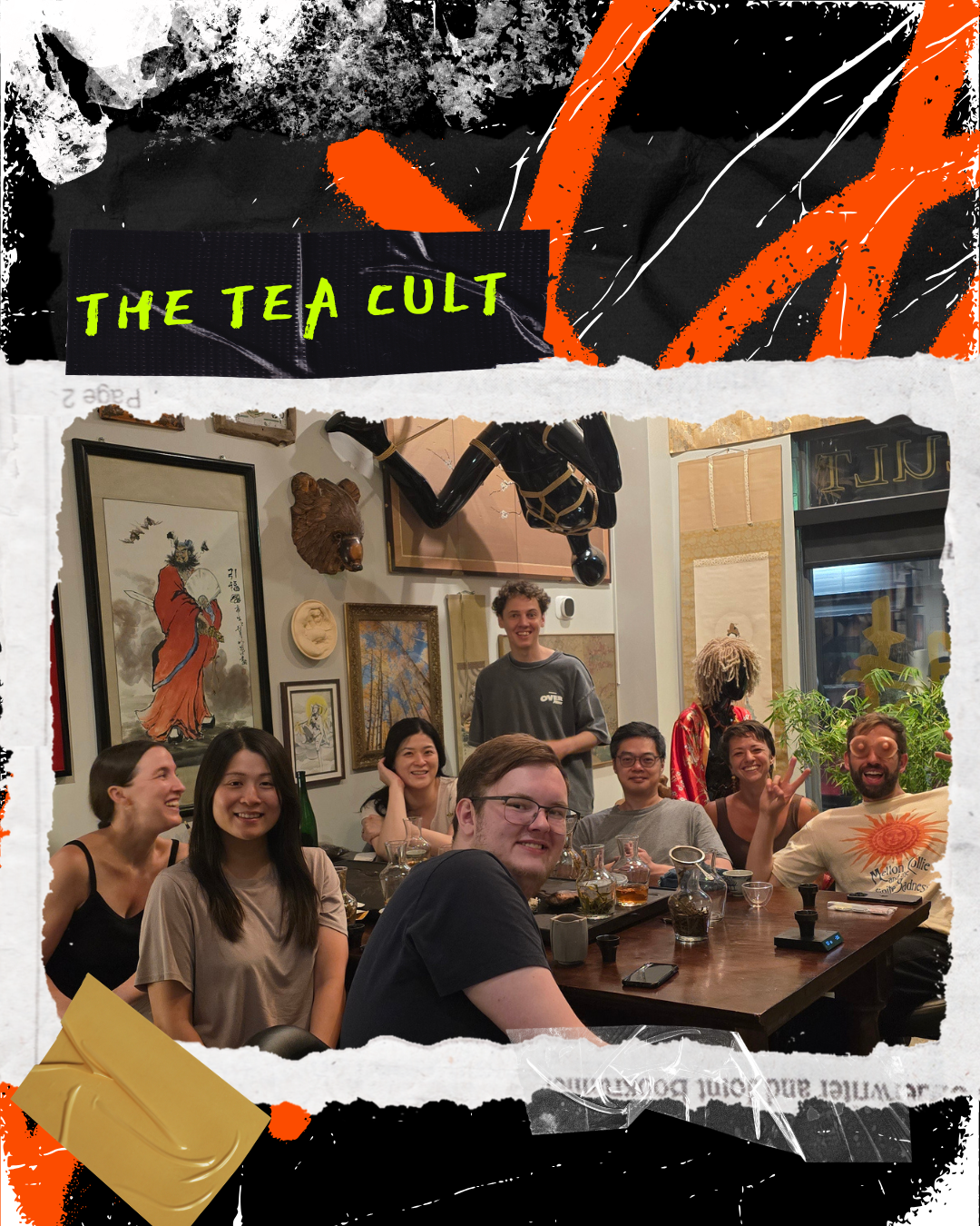 Tea tasting setup at The Tea Cult in Inglewood, where guests can browse specialty teas and take part in a small-group tasting during Pride Weekend.