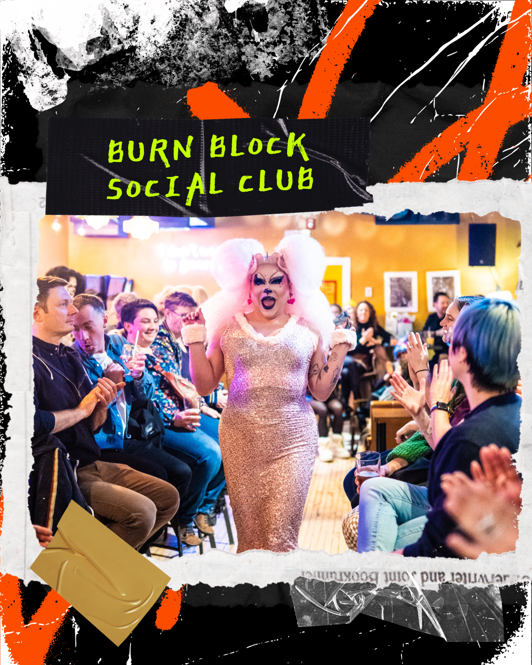 Burn Block Social Club in Inglewood, a woman-owned brewery and arcade offering free pinball and arcade tokens during Back to the Streets Pride Weekend.