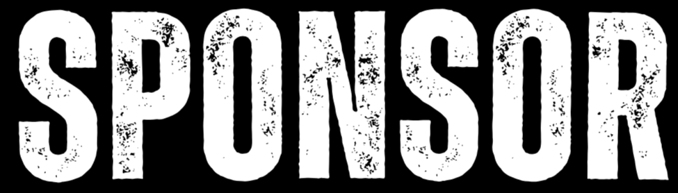 White text says 'SPONSOR' in a distressed font on a black background.