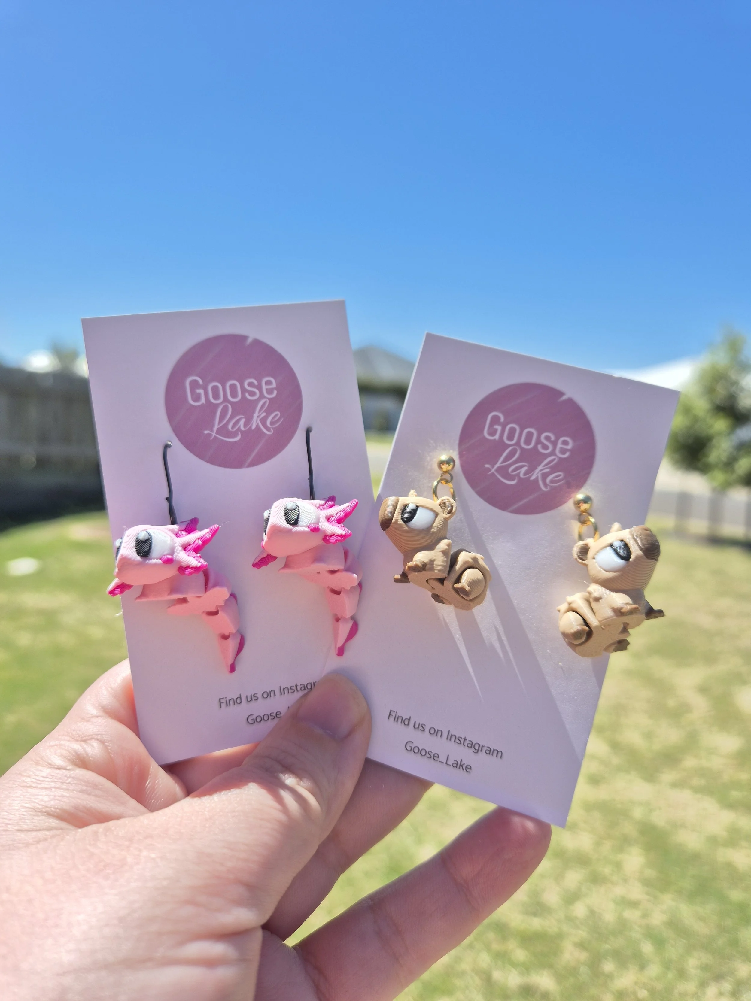 3D earrings