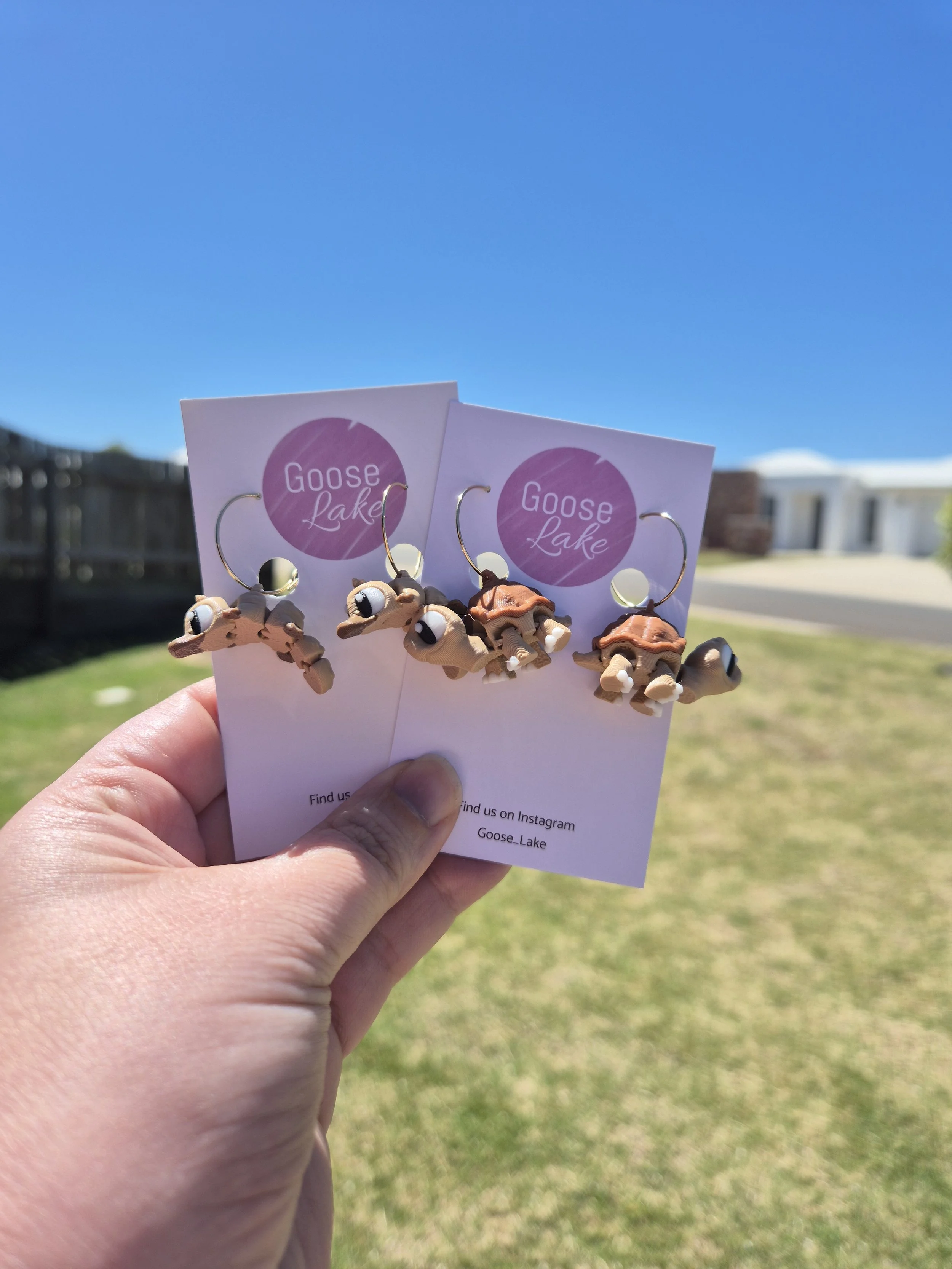 3D earrings