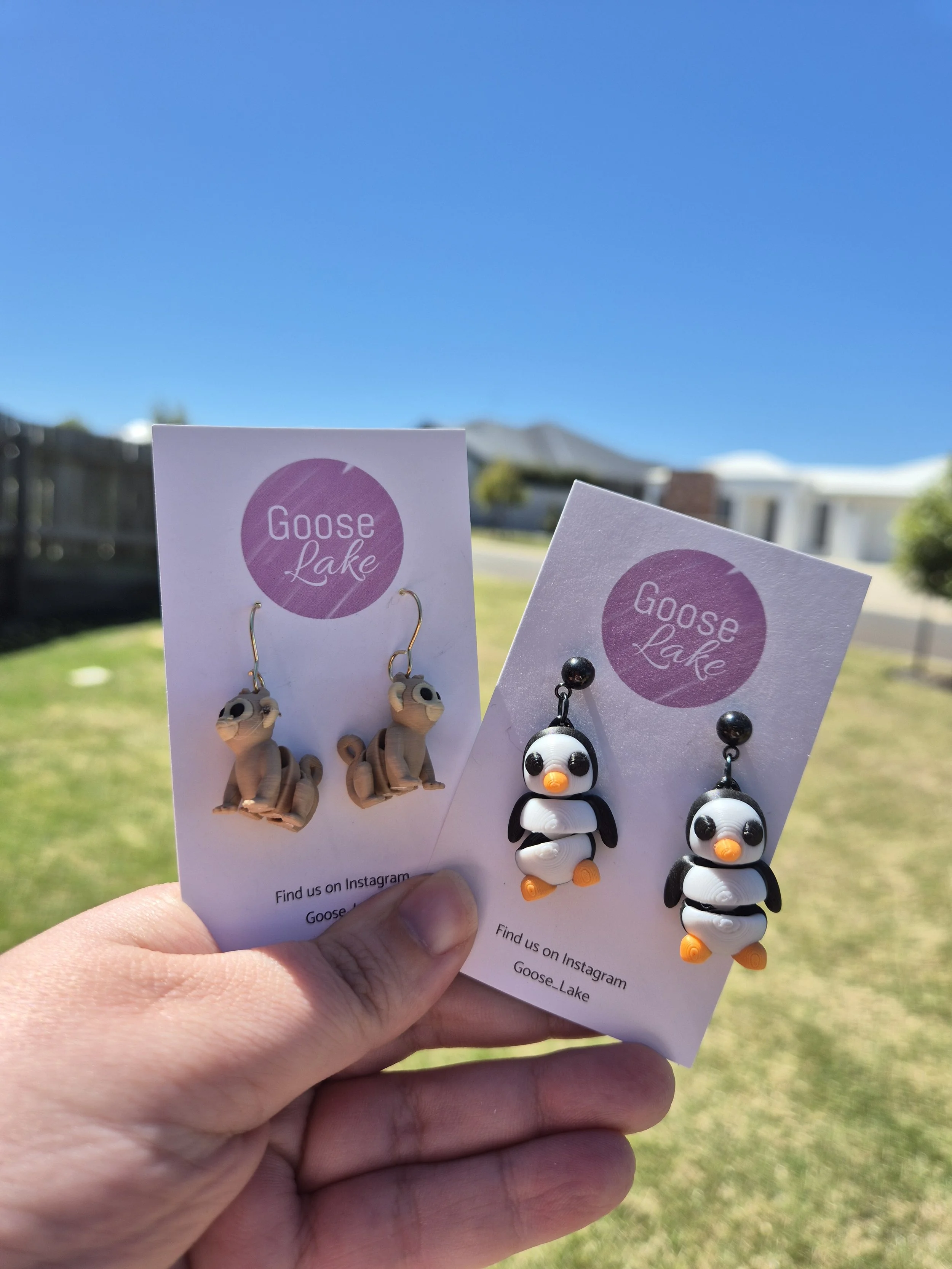 3D earrings