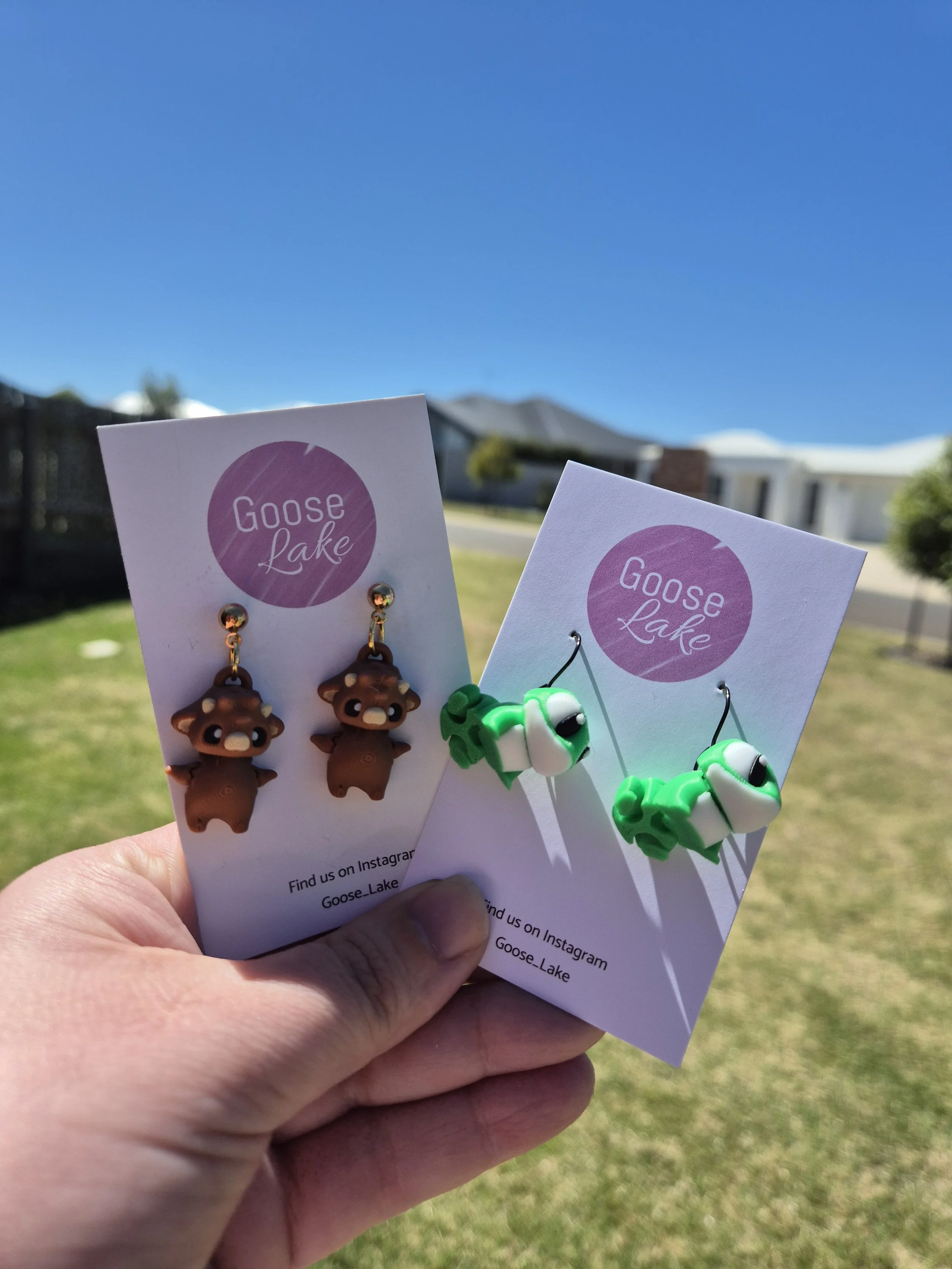 3D earrings