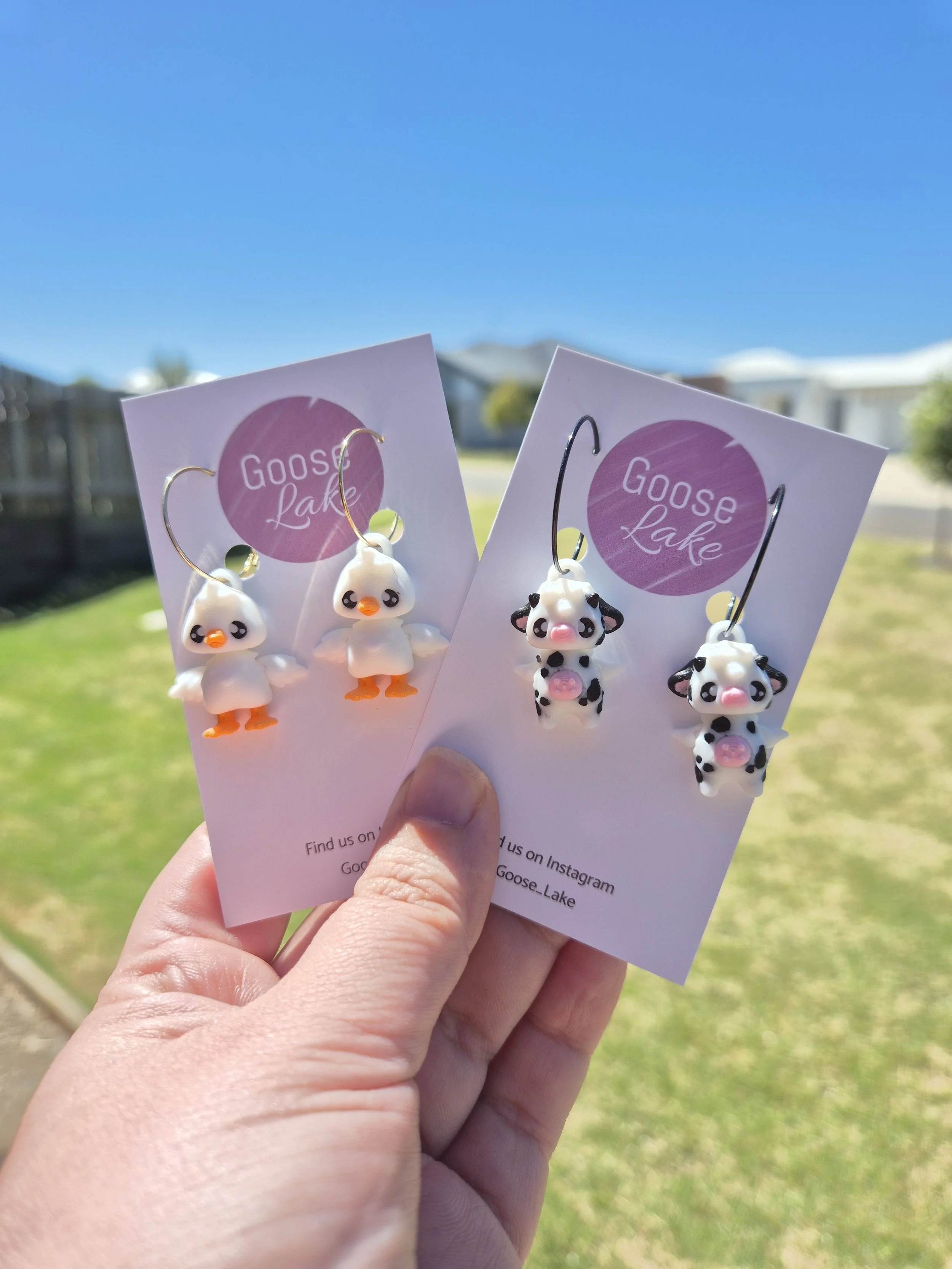 3D earrings