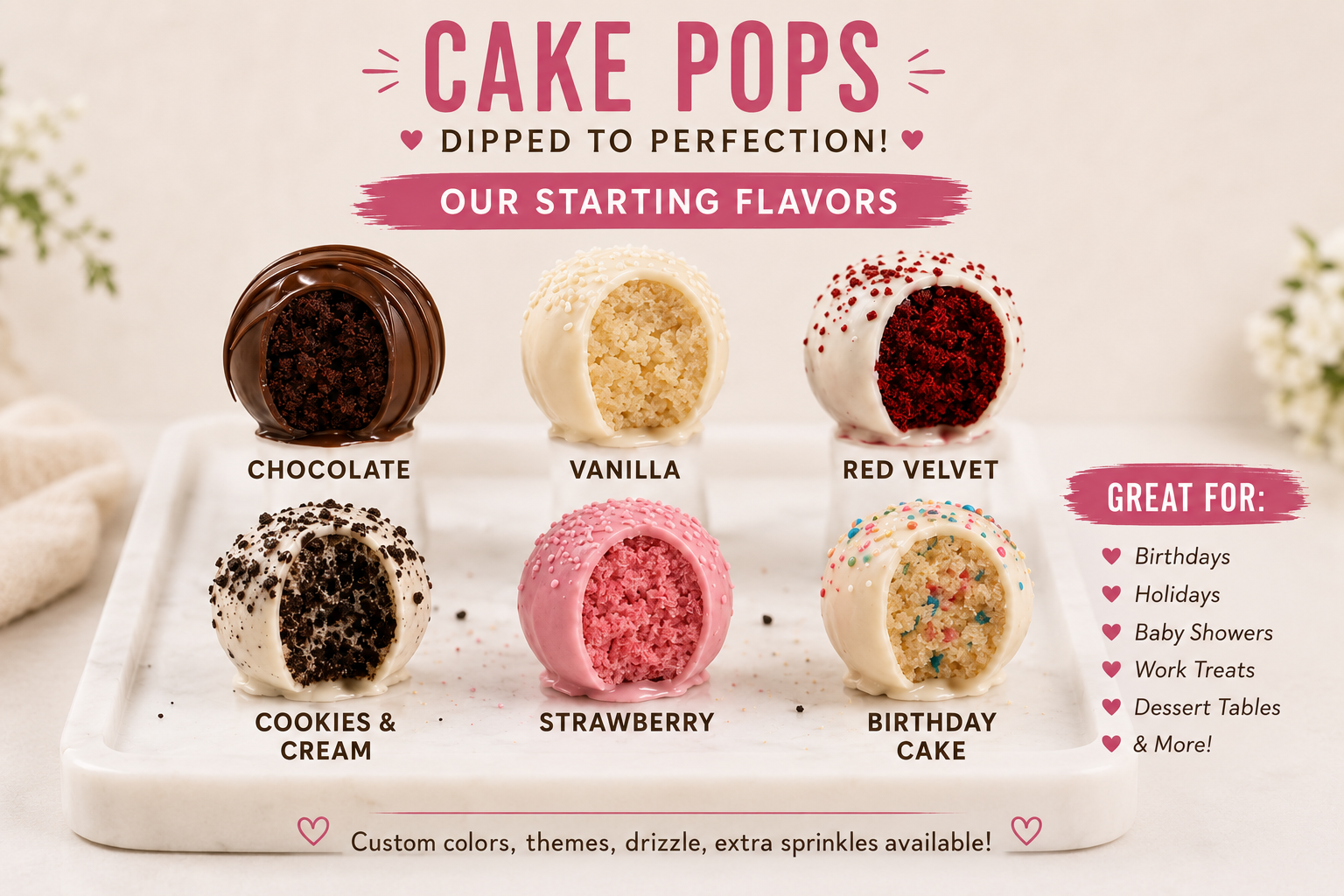 Cake Pops (1 Dozen)