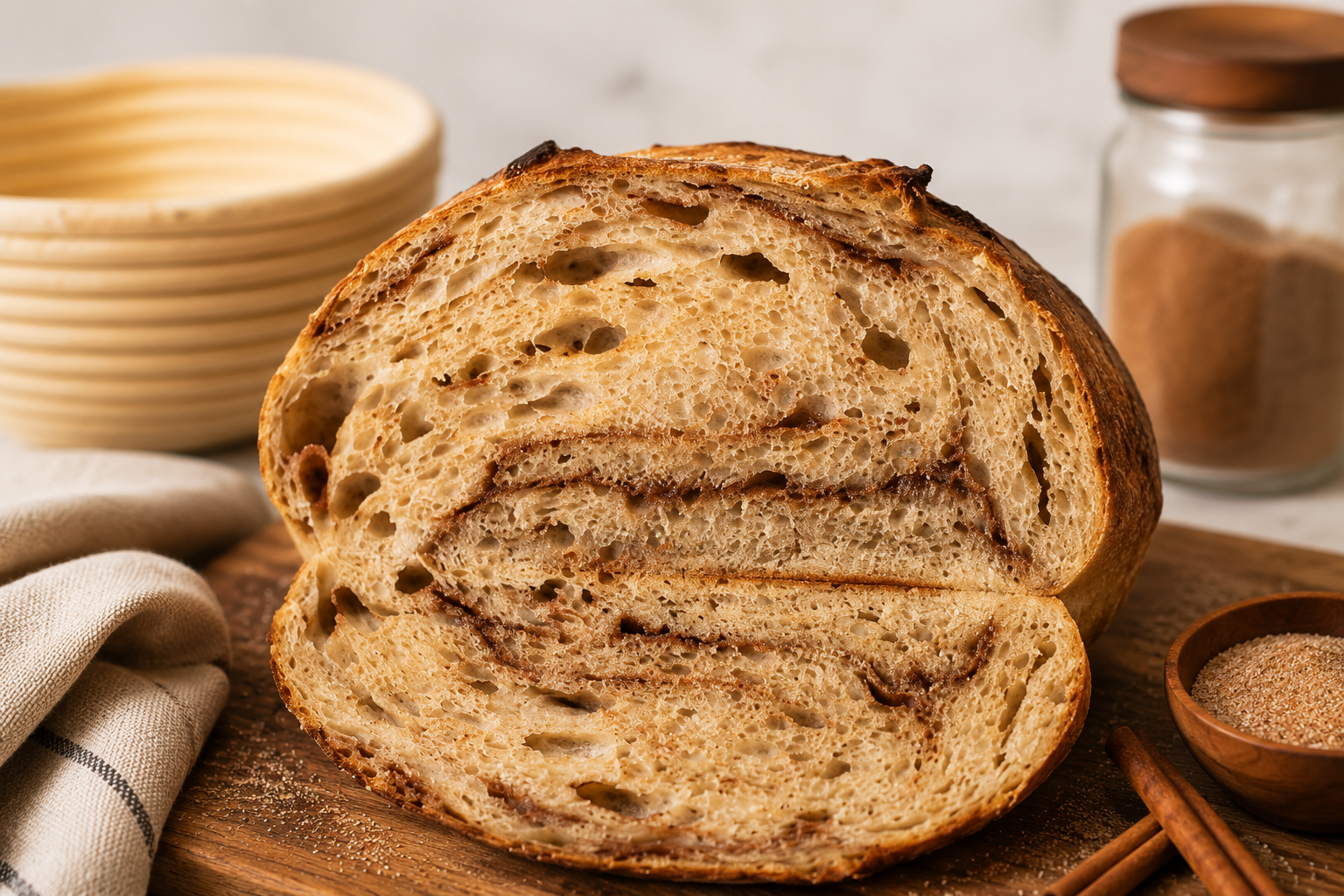 Cinnamon Sugar Sourdough Bread