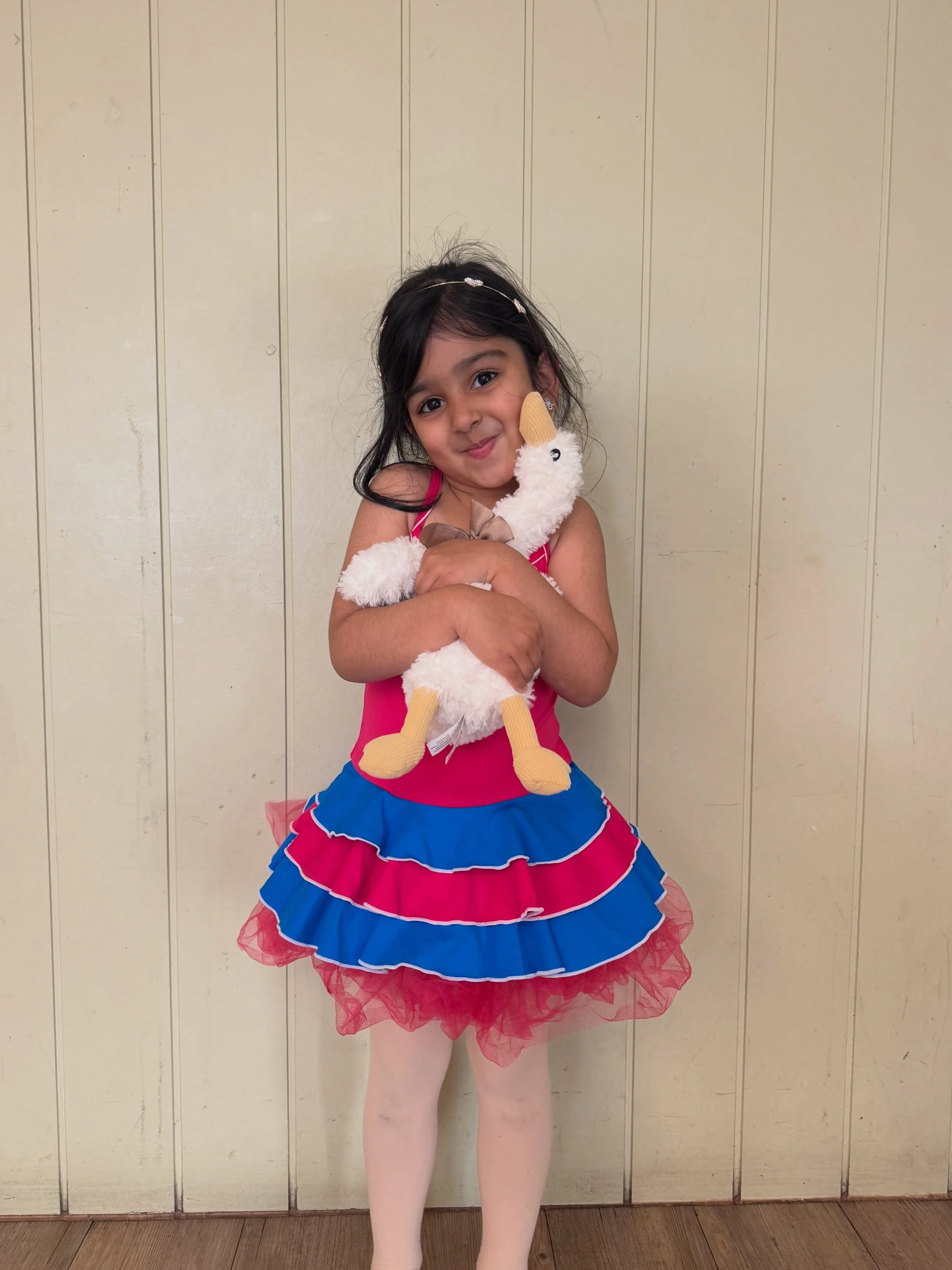 When you have to look after Lucy the Goose and Percy the Pig from Kinder&hellip; so you bring them to ballet!!! 🪿🐷