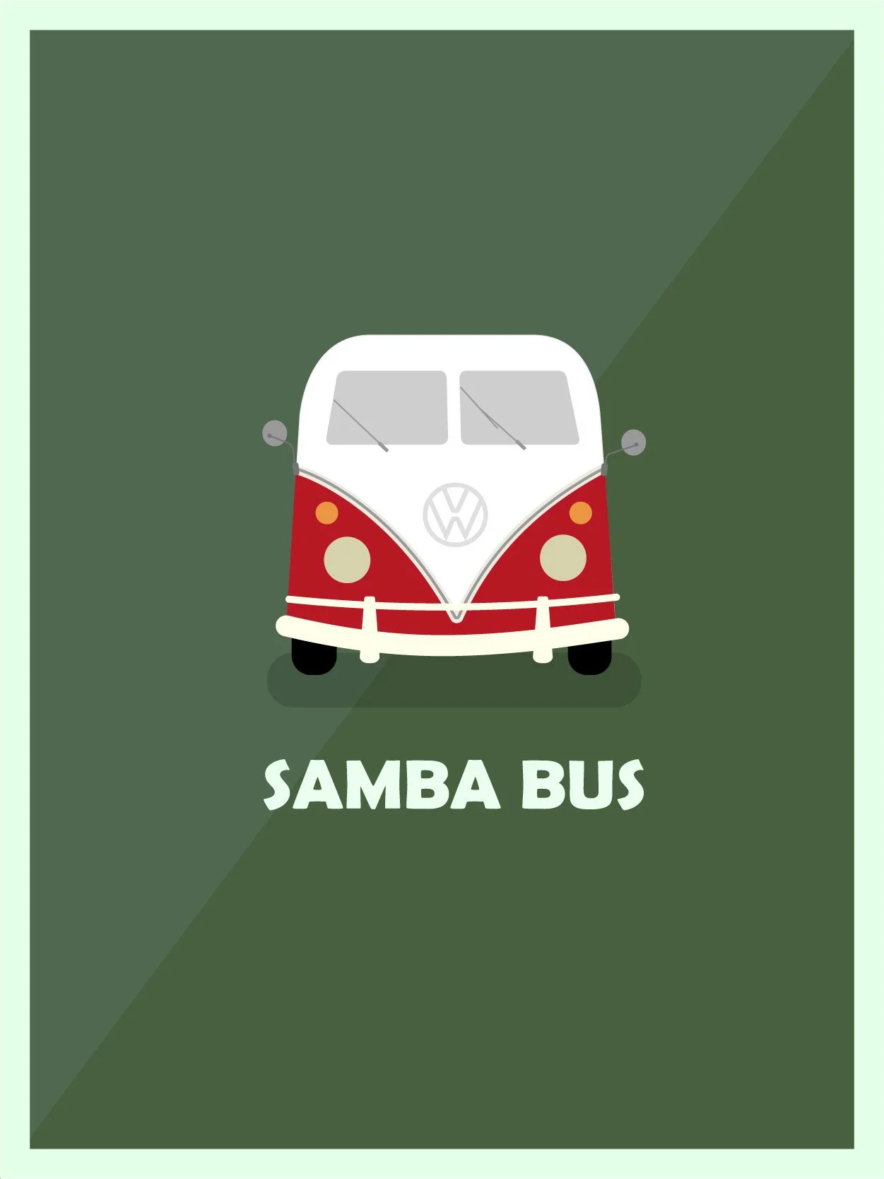 vector poster_samba bus