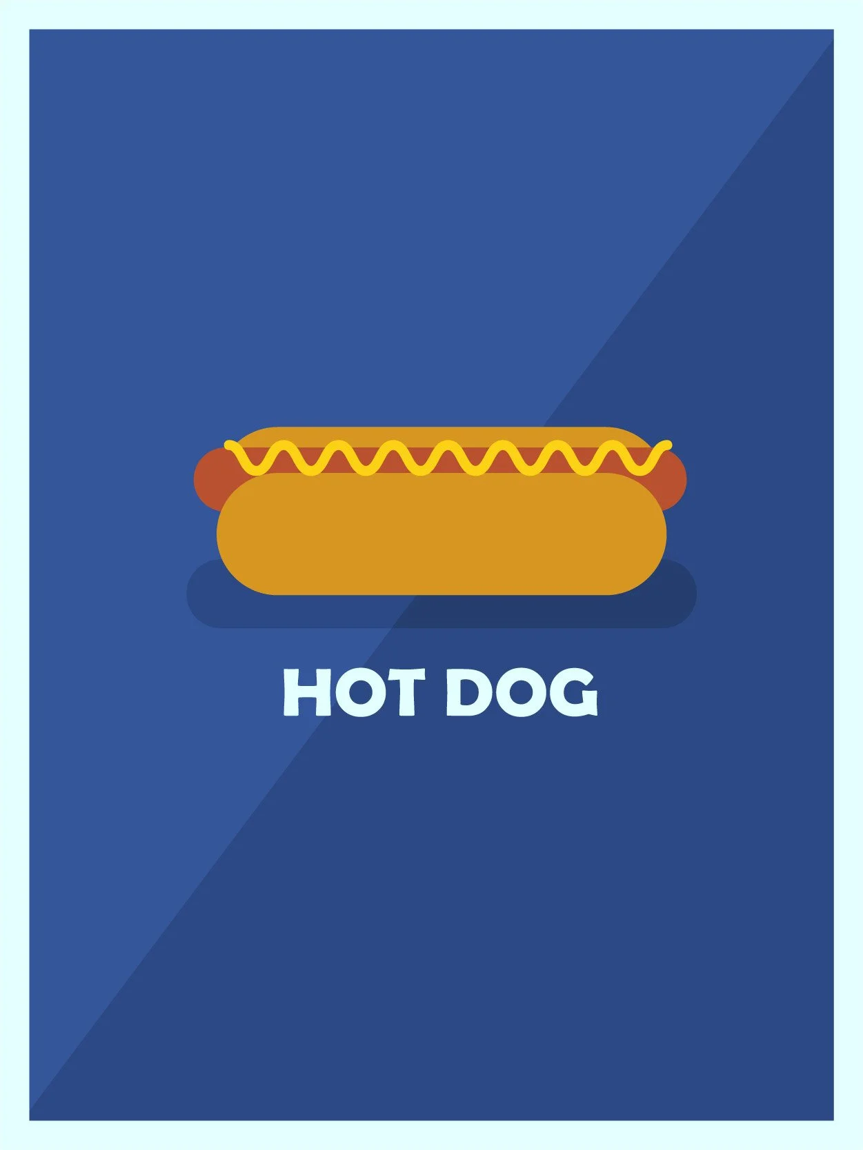 vector poster_hot dog