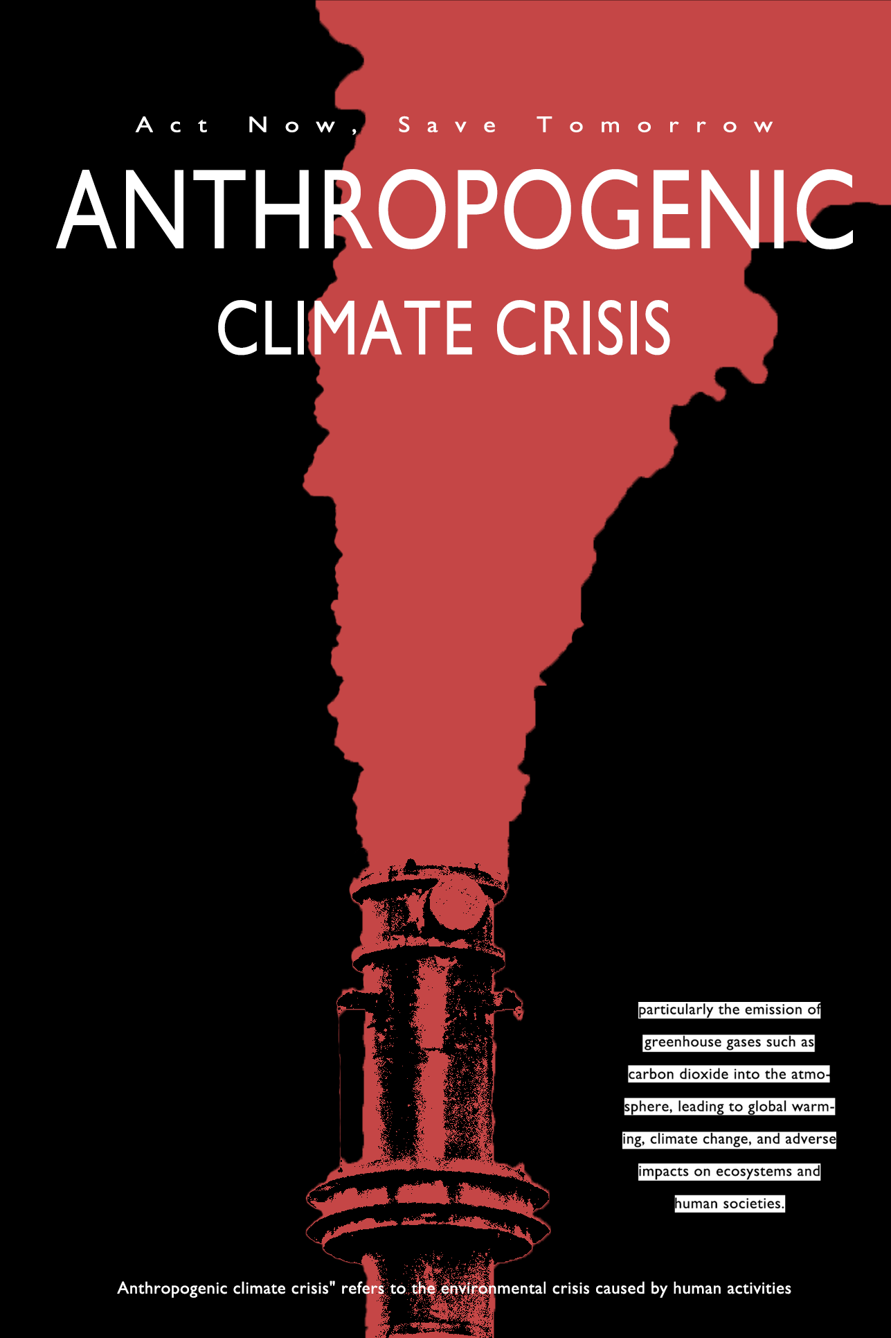 action poster_Anthropogenic climate crisis