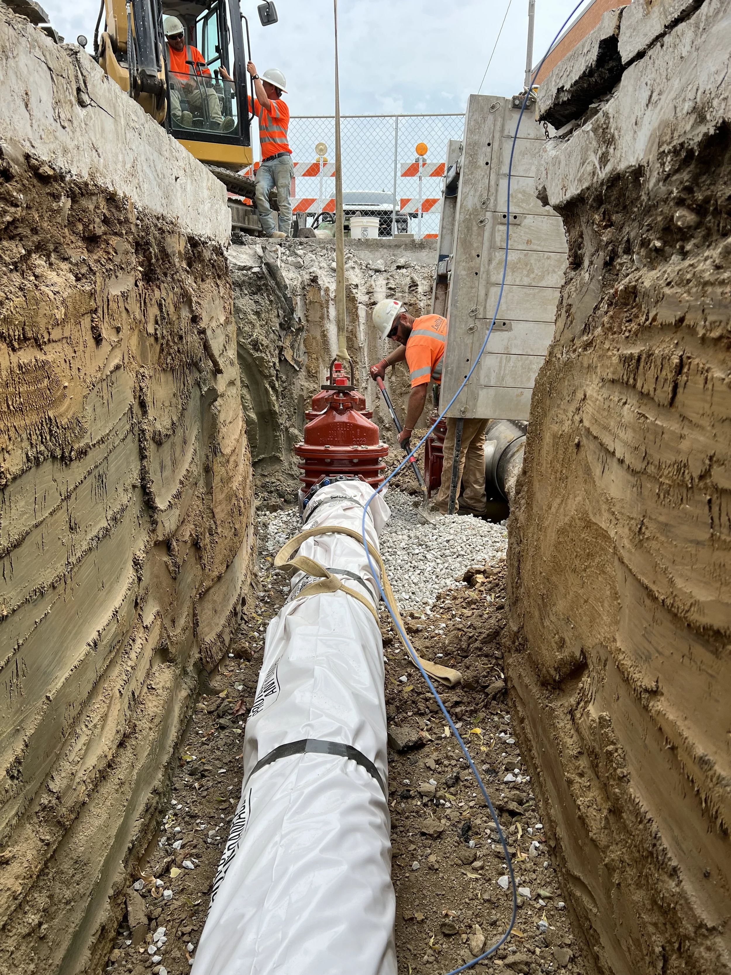 New water main install