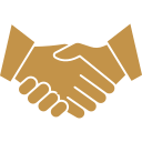 Two hands engaging in a handshake.