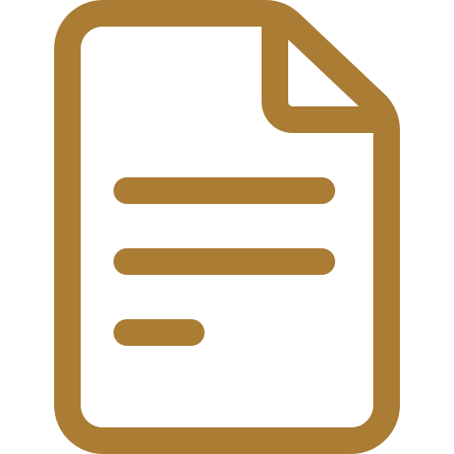 Icon of a document or paper with lines of text.