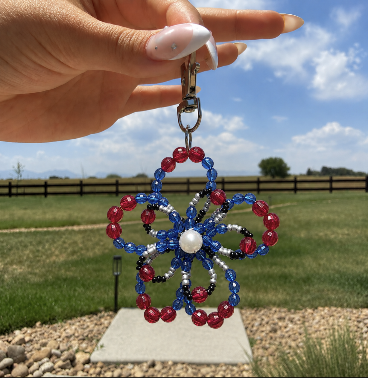Beaded Flower Charms