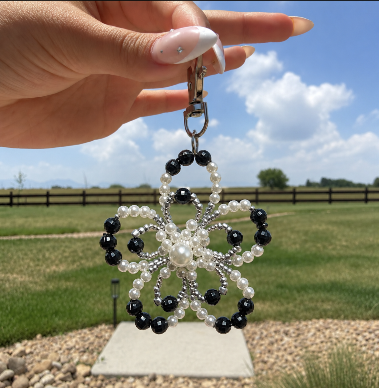 Beaded Flower Charms