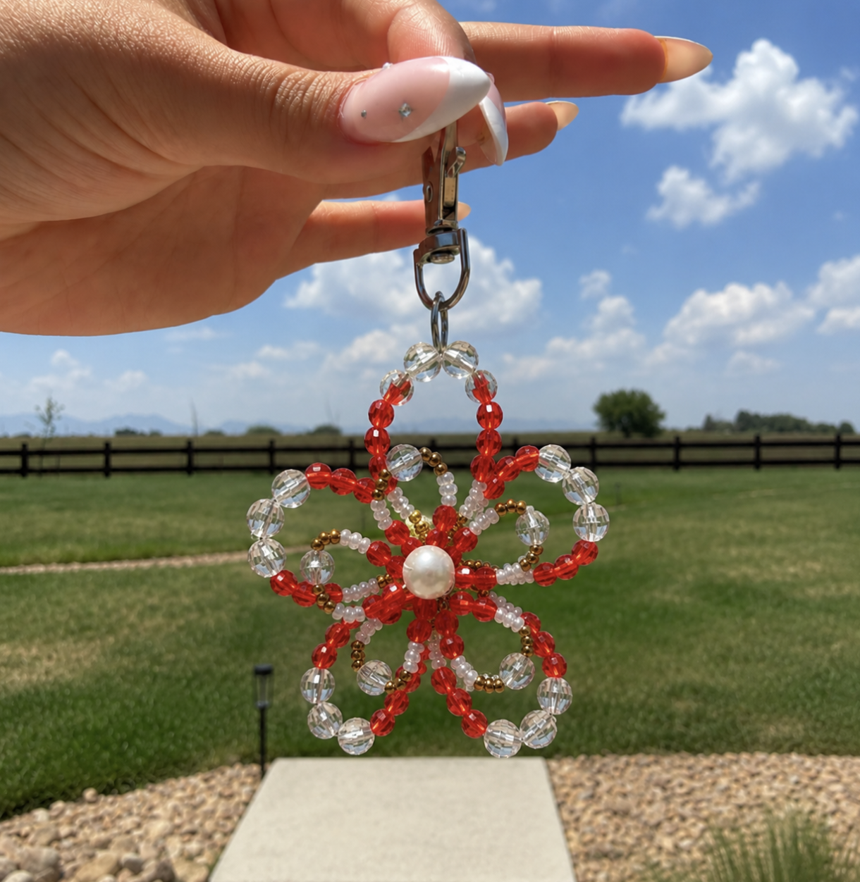 Beaded Flower Charms