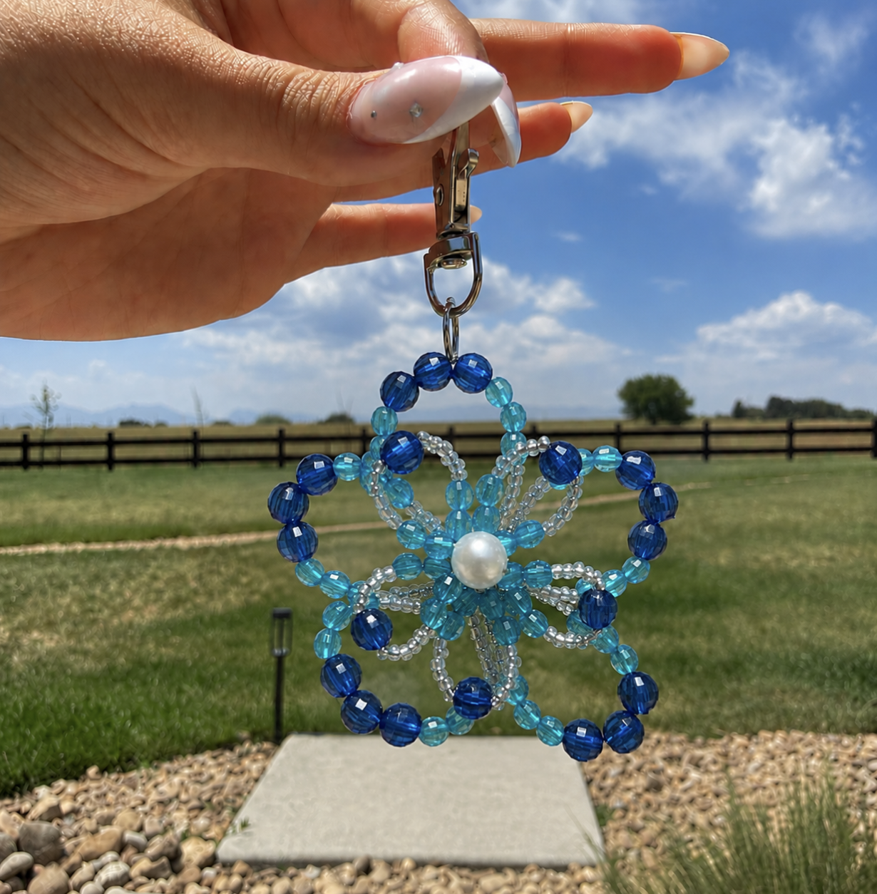 Beaded Flower Charms