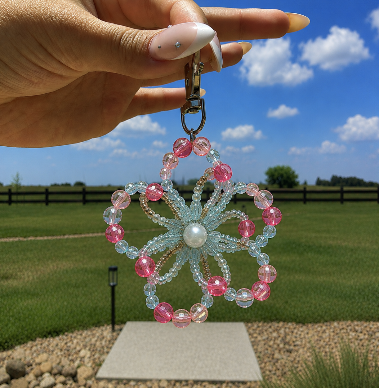 Beaded Flower Charms