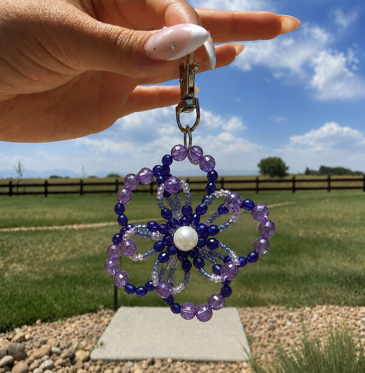 Beaded Flower Charms
