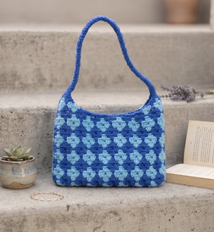 Blue Diamonds Purse