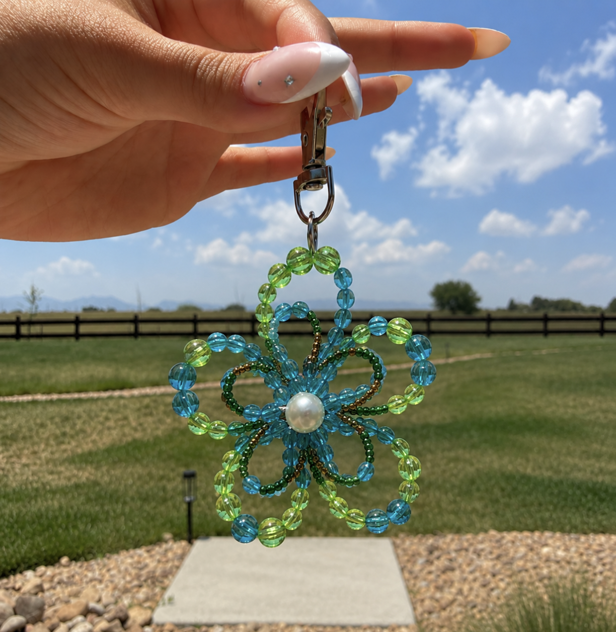 Beaded Flower Charms