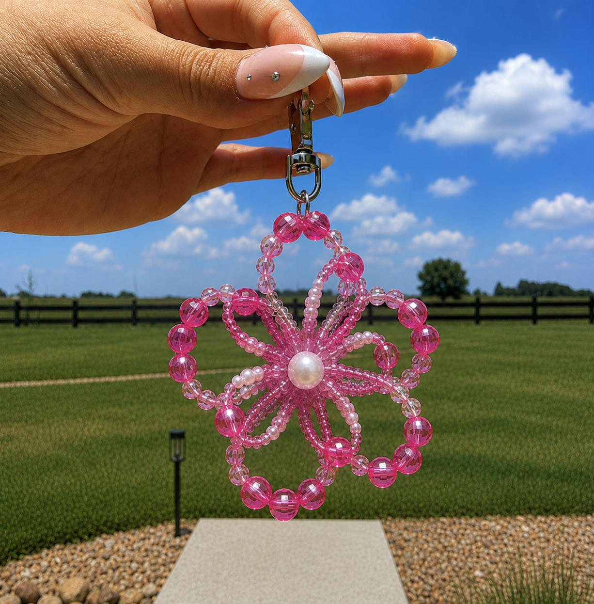 Beaded Flower Charms