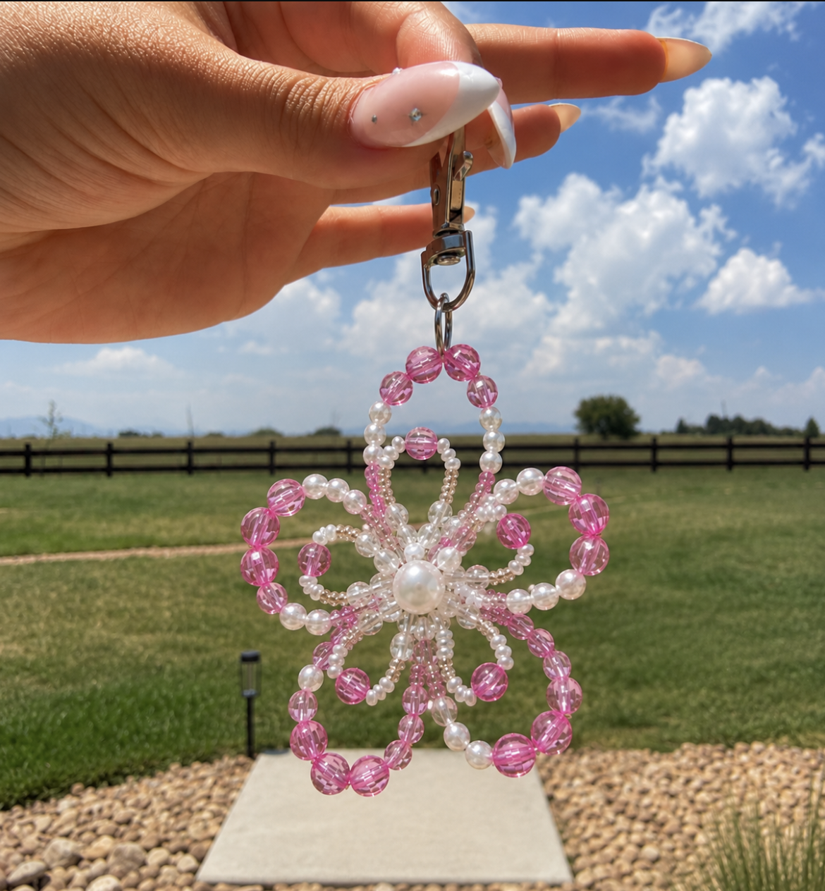 Beaded Flower Charms