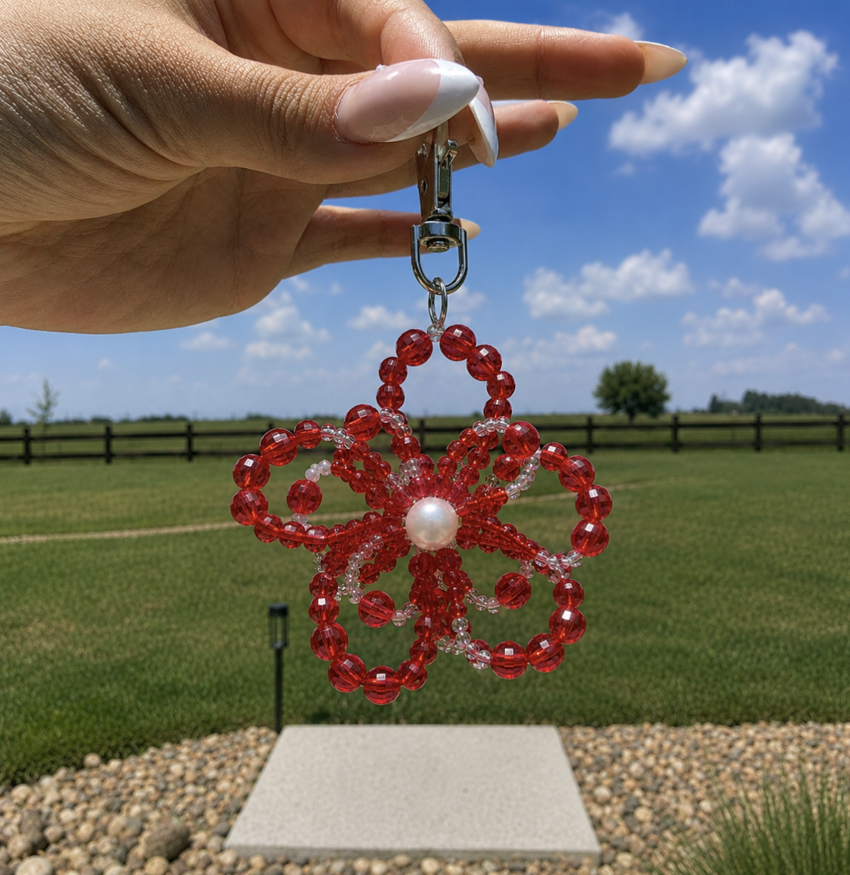 Beaded Flower Charms
