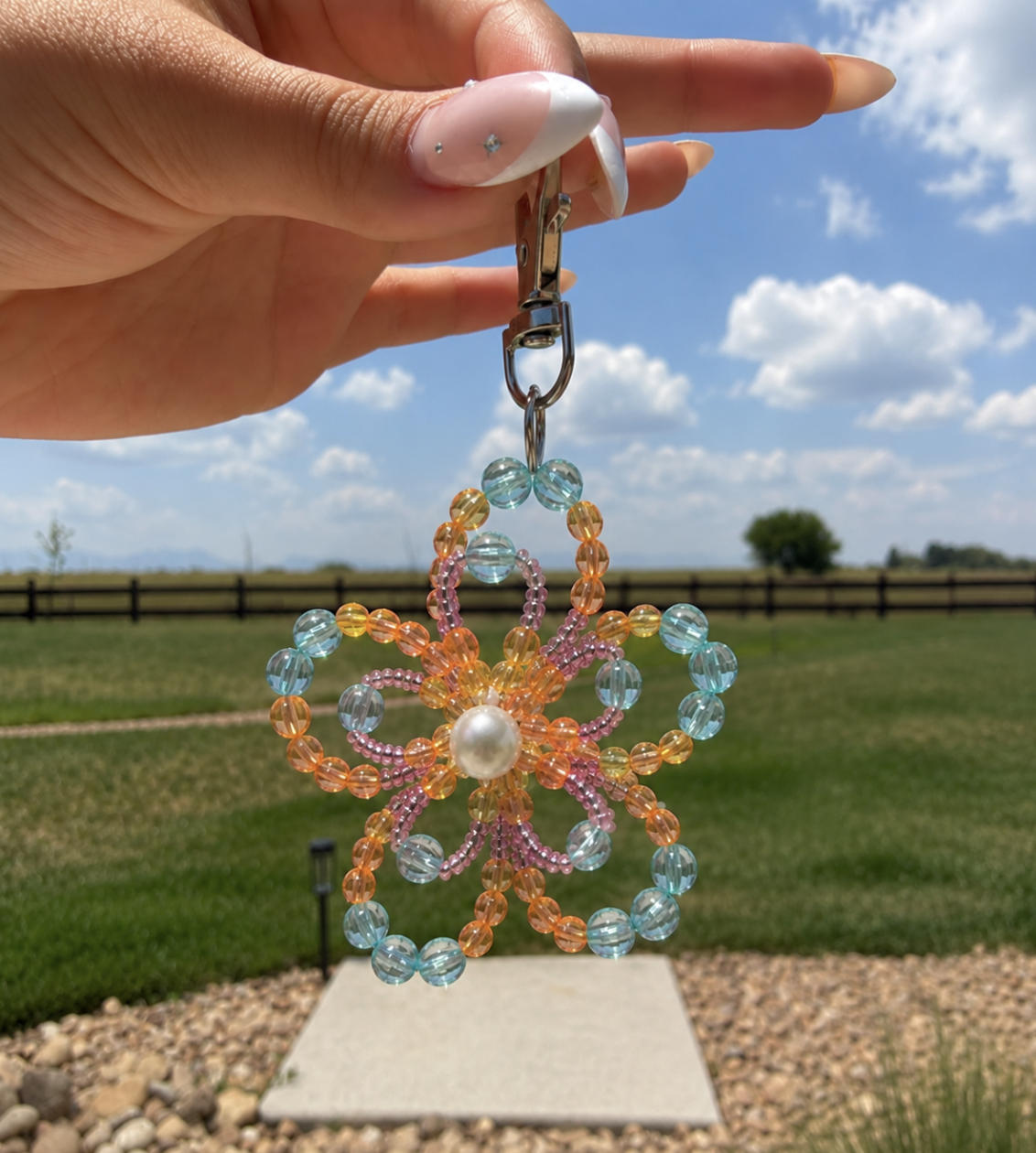 Beaded Flower Charms
