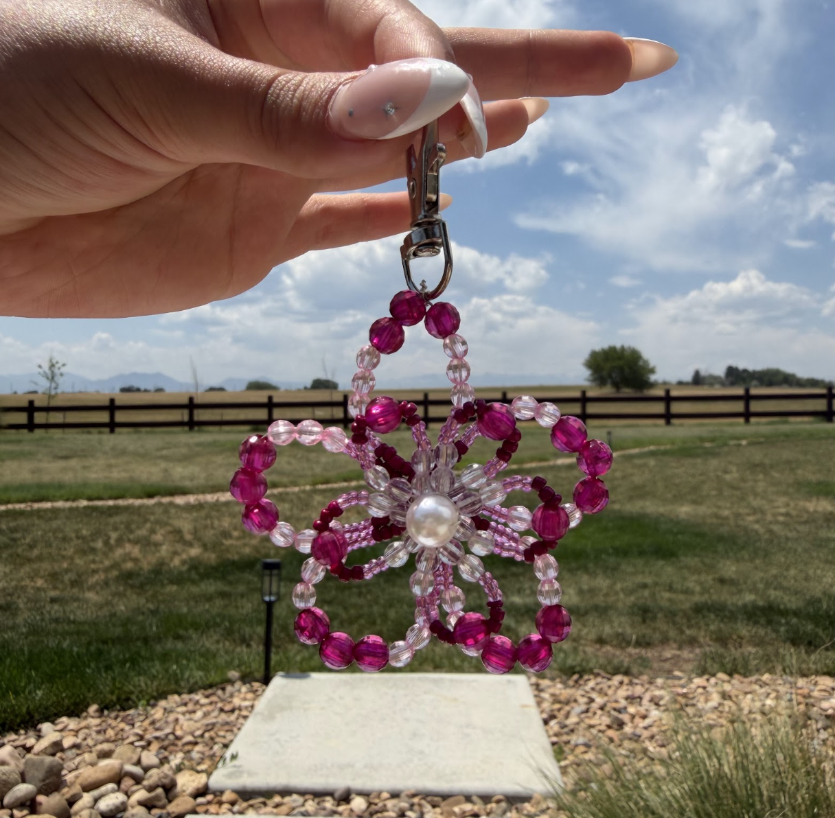 Beaded Flower Charms
