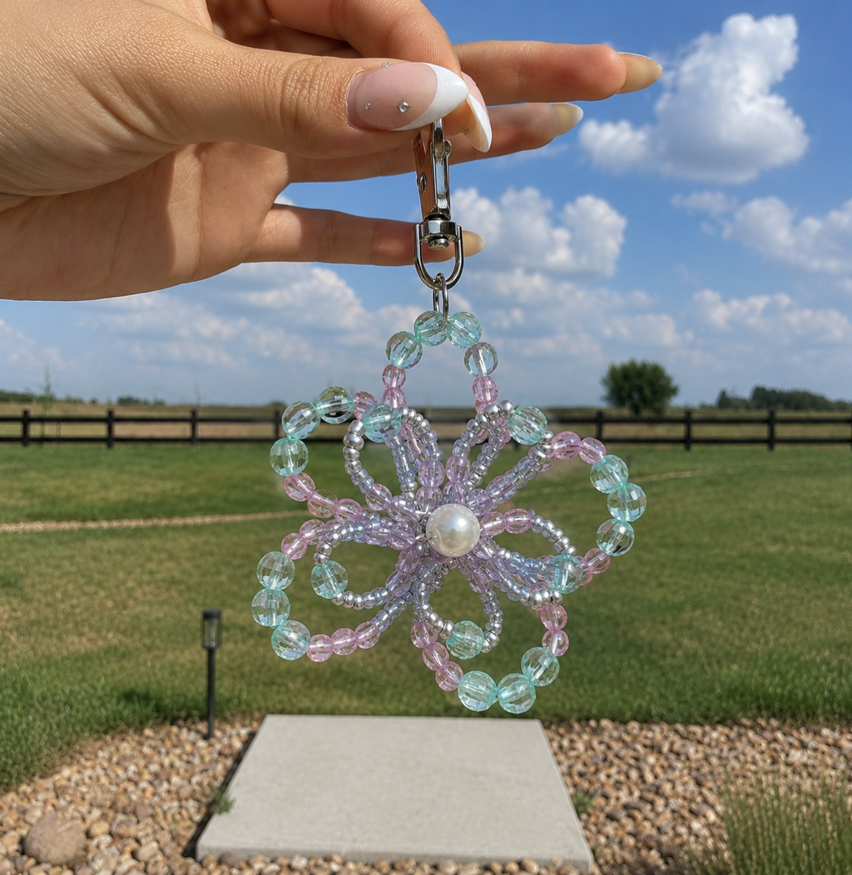 Beaded Flower Charms